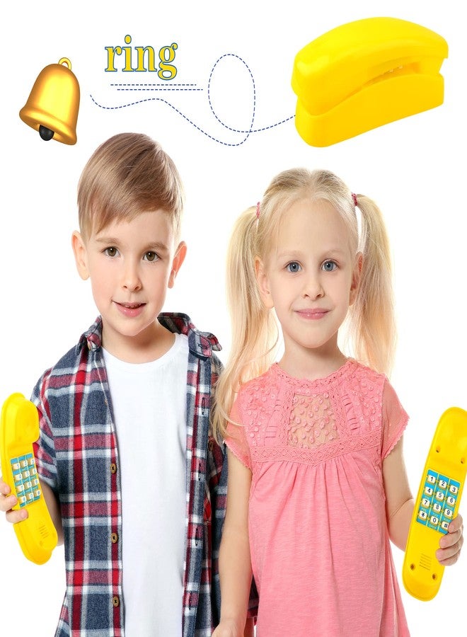 Haconba Swingset Phone Toys Playground Treehouse Phone Pretend Telephone Toy with Numeric Key for Kids Outdoor Playground Treehouse Jungle Gym Accessories (Yellow) - Image 5